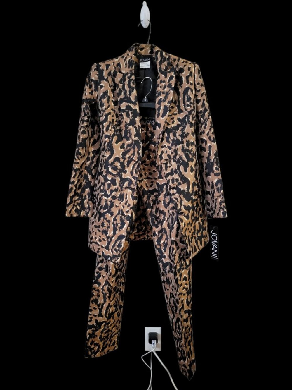Jovani leopard print sexy pantsuit -- NWT